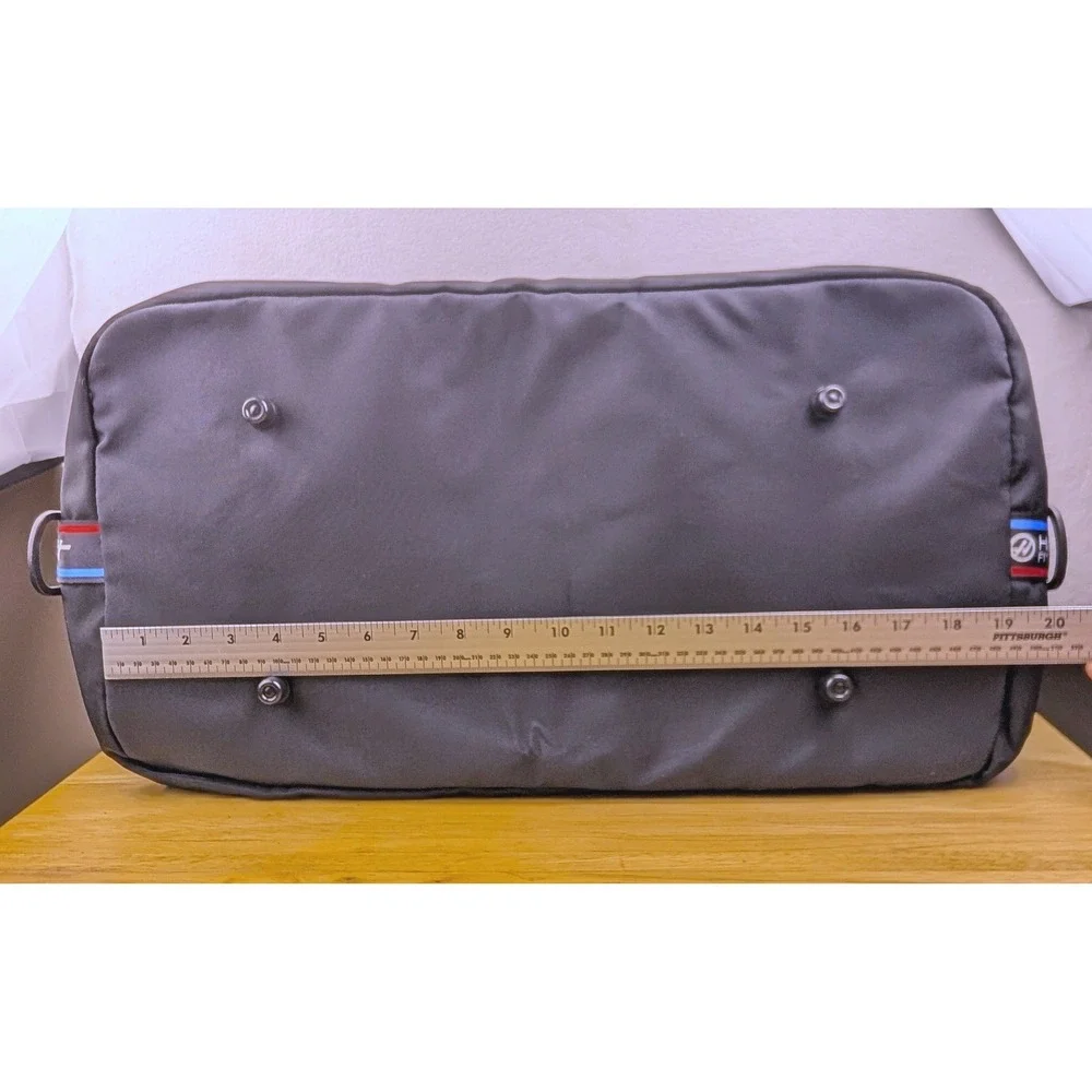 Haas F1 Team Duffel Bag Black Racing Travel Gym Bag with Shoulder Strap